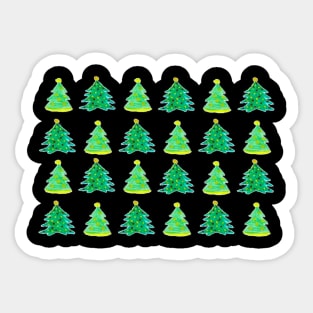 Christmas tree pattern mask Sticker